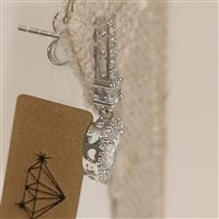 Orecchini Vidali Gioielli Donna in Oro bianco Zircone OROR-6-34 - OROR-6-34